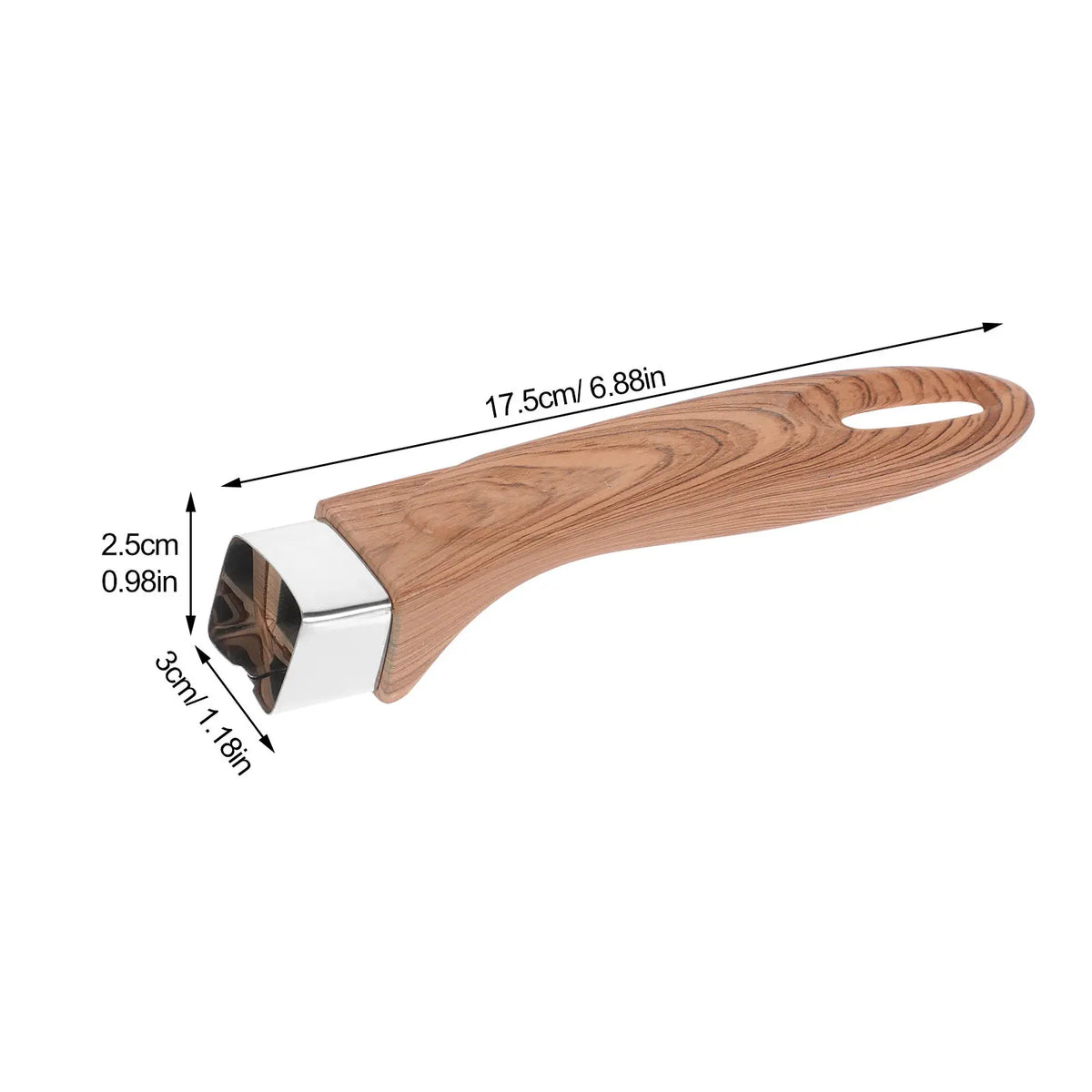 Wood Grain Pot Handle Replacement – Universal Heat Resistant Cookware Handle SWANS
