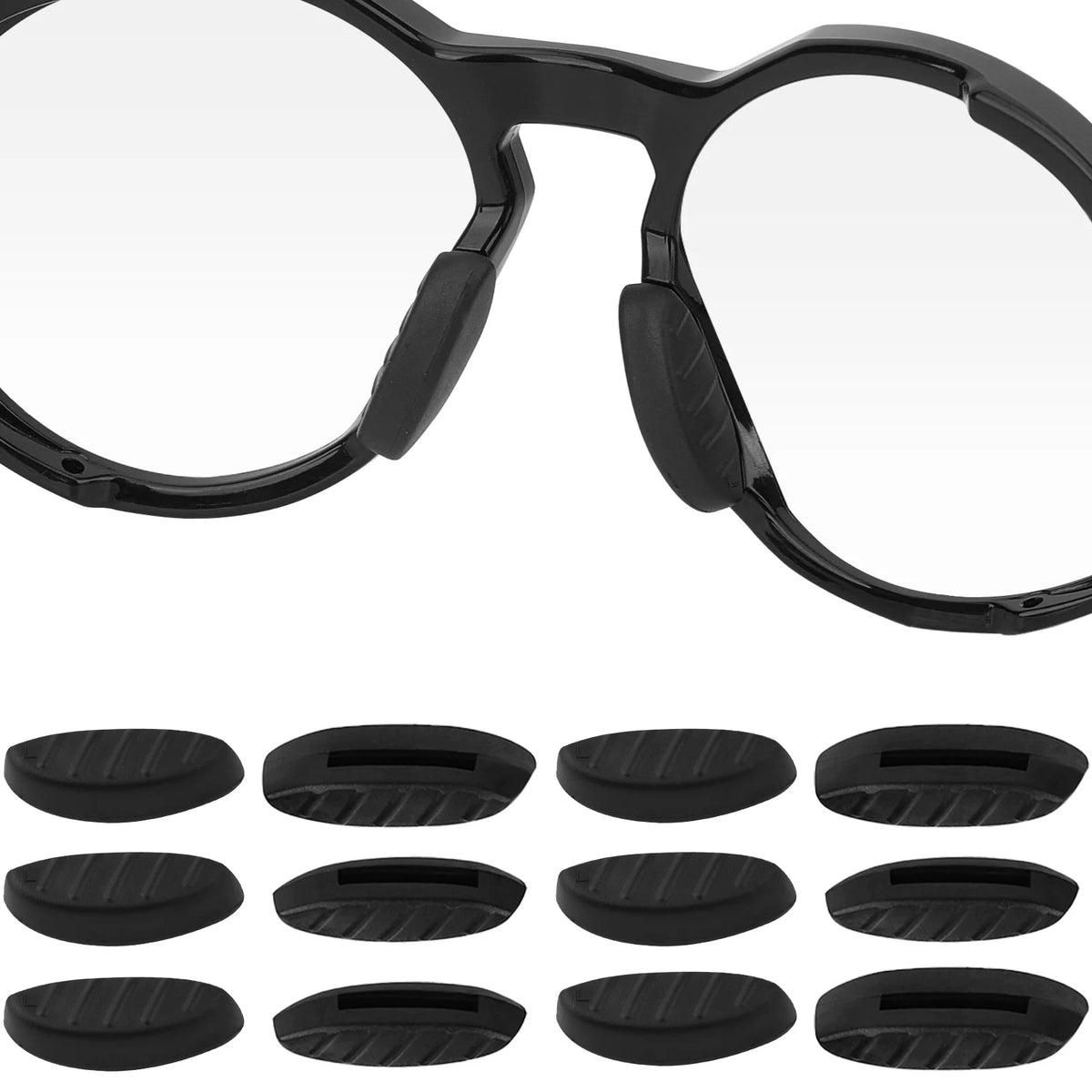 Silicone Nose Pads for Oakley Plazma OO9019 & OO9019A Frames Eyewear Accessories SWANS 3 Pairs