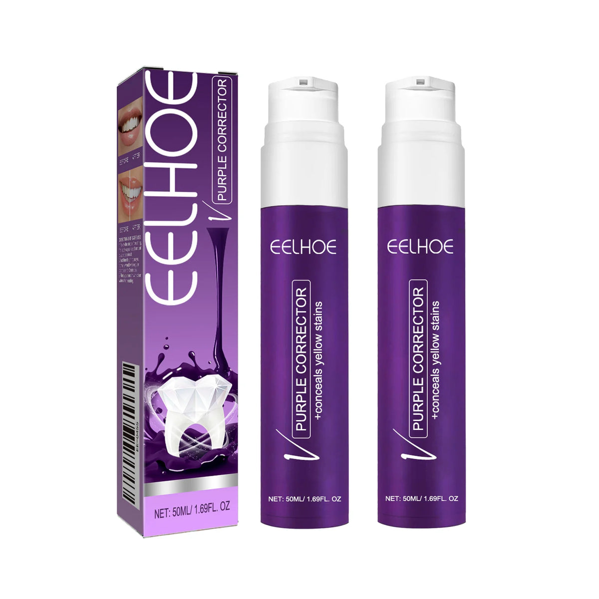 SWANS V34 Purple Toothpaste – Whitening & Stain Removal Whitening Toothpaste SWANS 2pcs