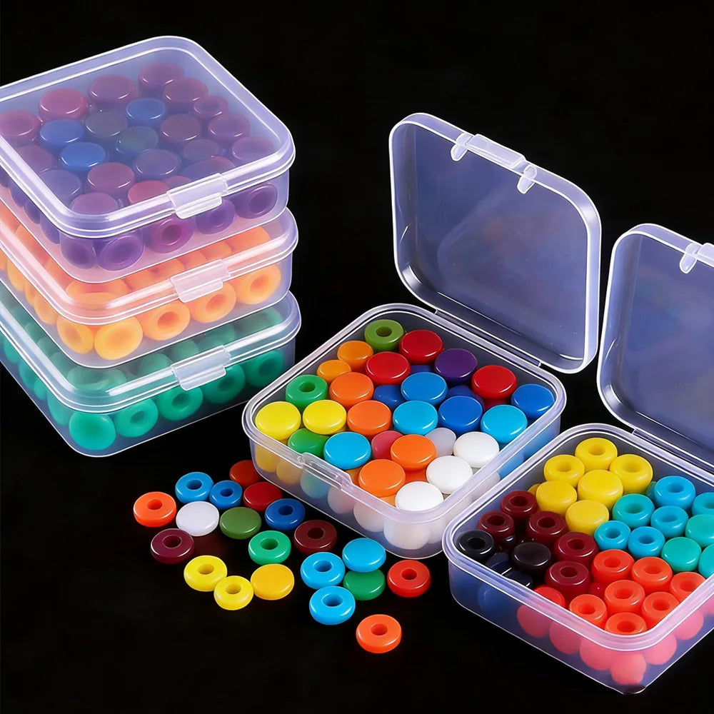 28-Grid Clear Storage Organizer Box for Beads & Craft Parts Craft Storage Organizer SWANS