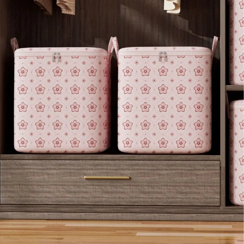 Foldable Clothes Storage Bins with Handle – Large Capacity Clothes Storage Bin SWANS