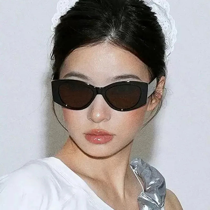 TOYEARN Leopard Cat Eye Sunglasses UV400 Vintage Punk Women Cat Eye Sunglasses SWANS