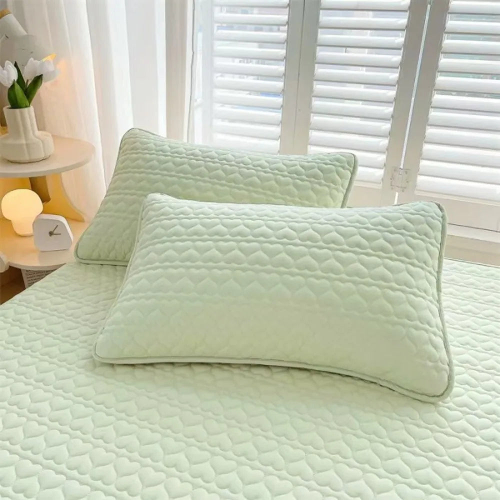 Waterproof Anti-Mite Pillowcase – Sweat-Proof Polyester Cover Protective Pillowcase SWANS Green