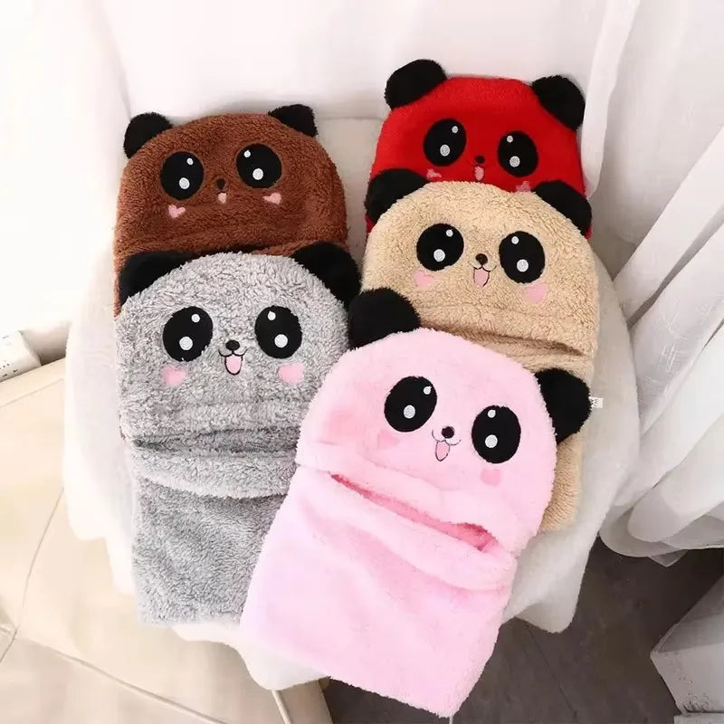 Kids Rabbit Fleece Hat & Neck Gaiter Set | Girls Winter Hat Kids Winter Hat Set SWANS