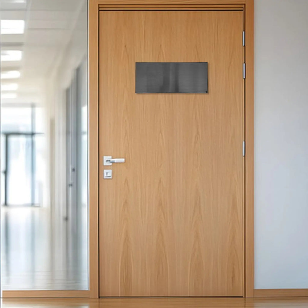 2-Pack Self-Adhesive Stainless Steel Door Name Plates 11x4.72" Door Name Plate SWANS