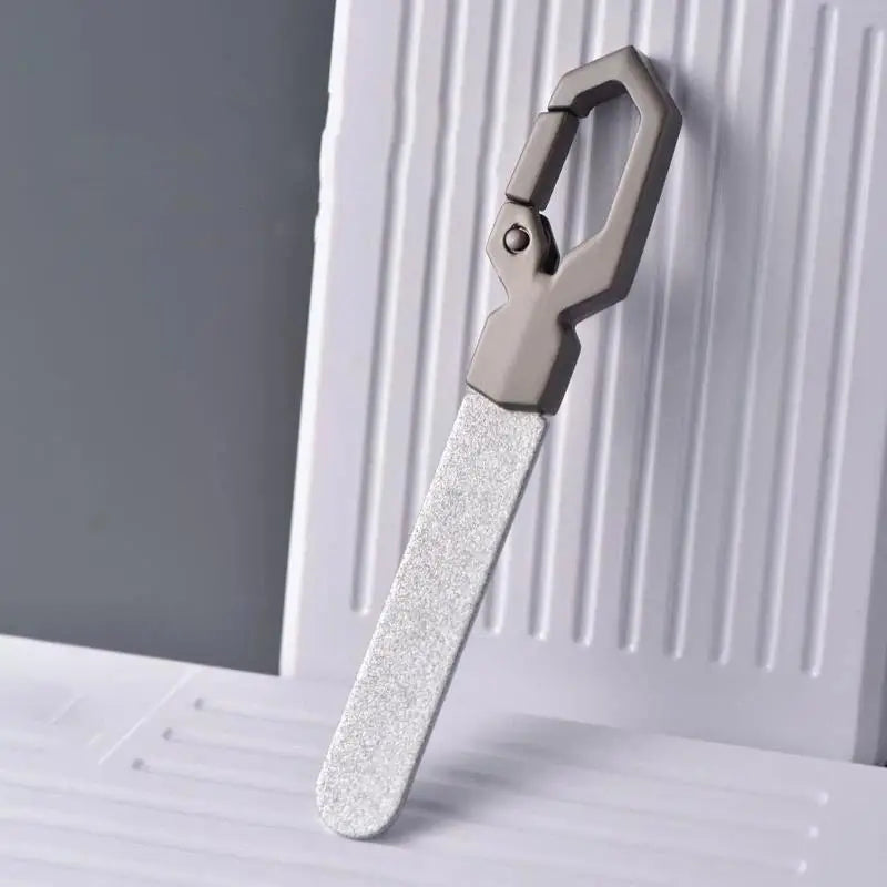 YOVIP Double-Sided Stainless Steel Nail File – Coarse & Fine Nail File SWANS black