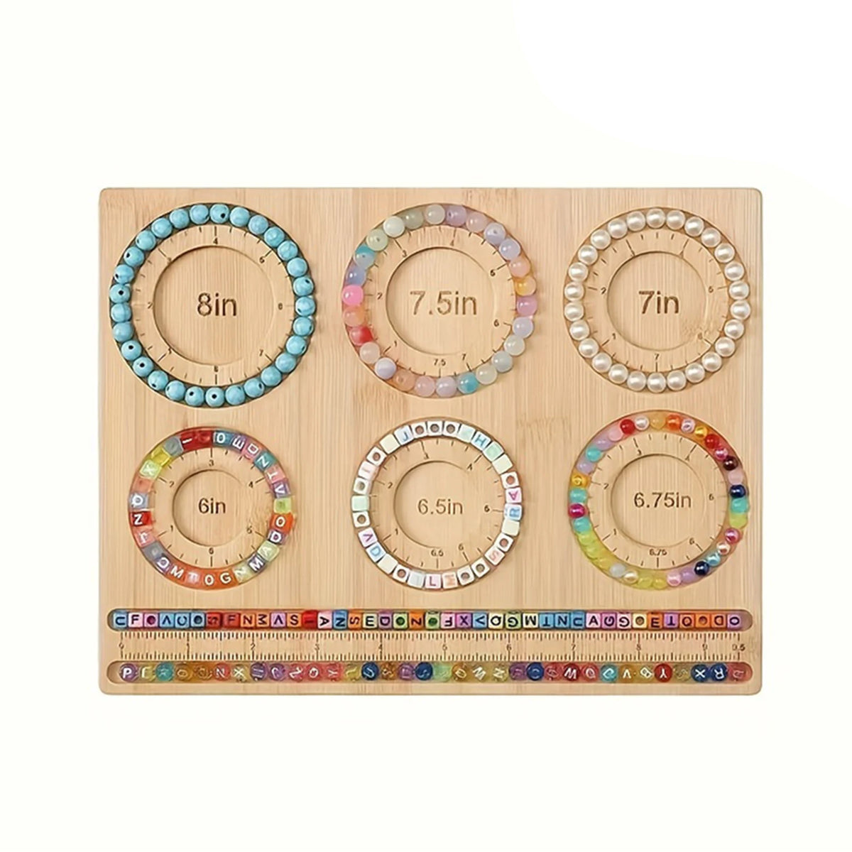 Bamboo Bead Board for Jewelry Making – DIY Beading Tray Jewelry Making Board SWANS Wood