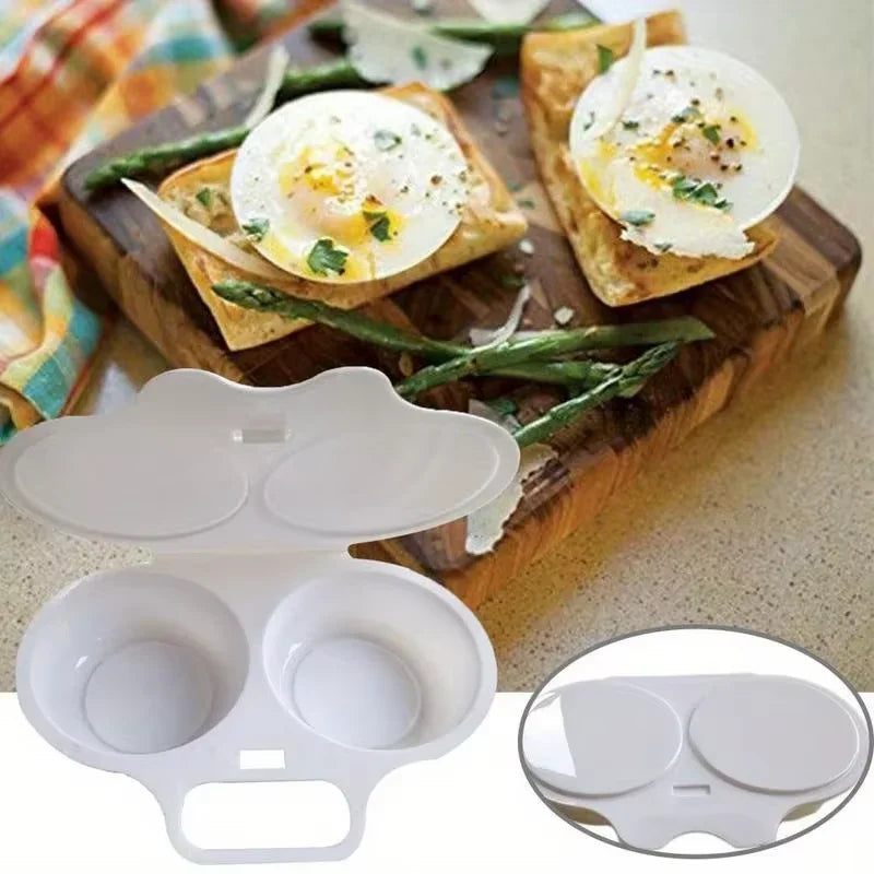 SWANS Microwave Egg Poacher – Reusable Plastic Egg Steamer Egg Poacher SWANS