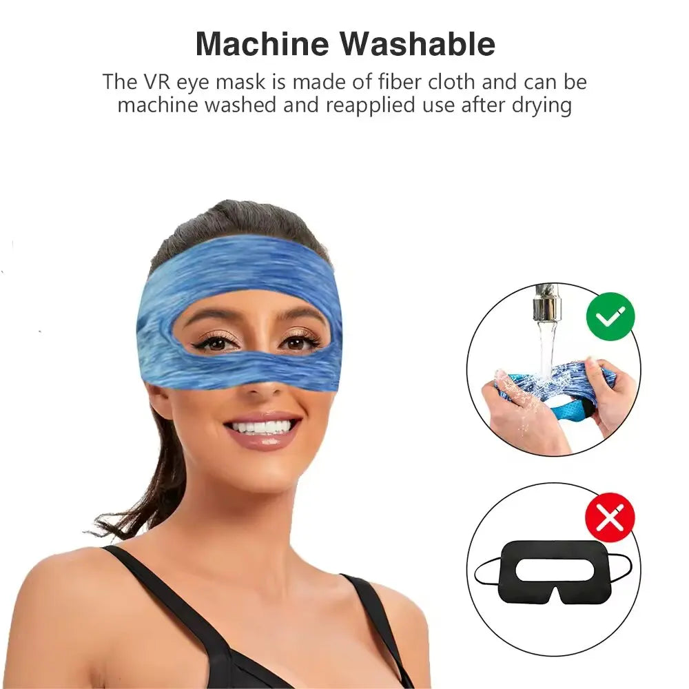 VR Eye Mask Cover – Breathable Sweat Band for Quest 2 & Pico 4 VR Headset Accessory SWANS