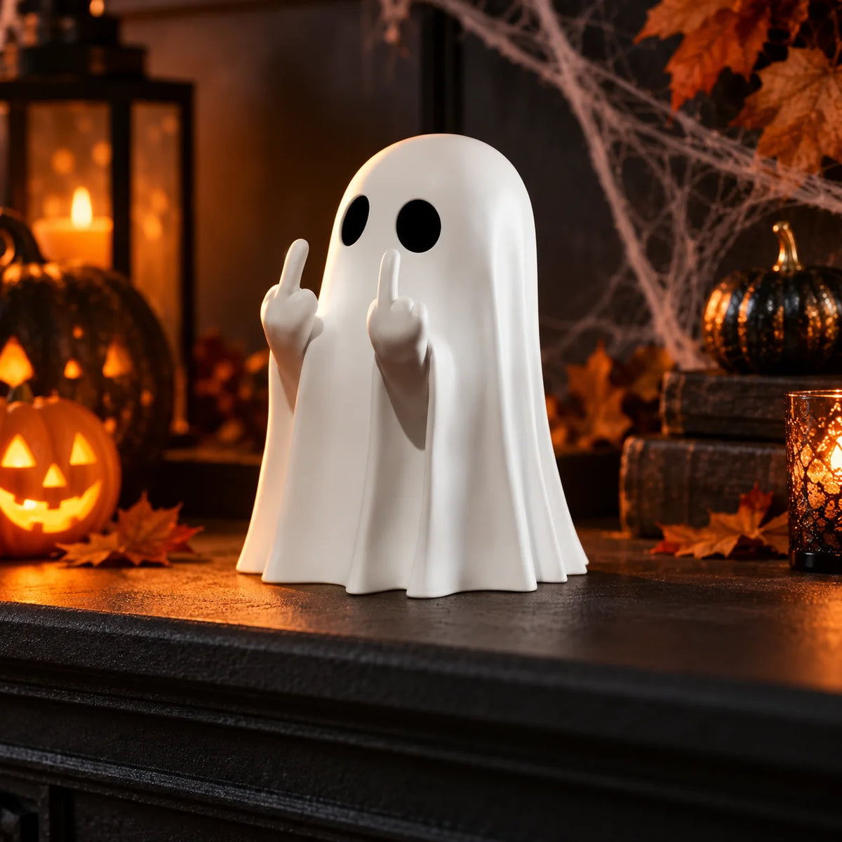 Mini Halloween Ghost Figurines – Shelf & Table Décor Ornaments Halloween Figurine SWANS