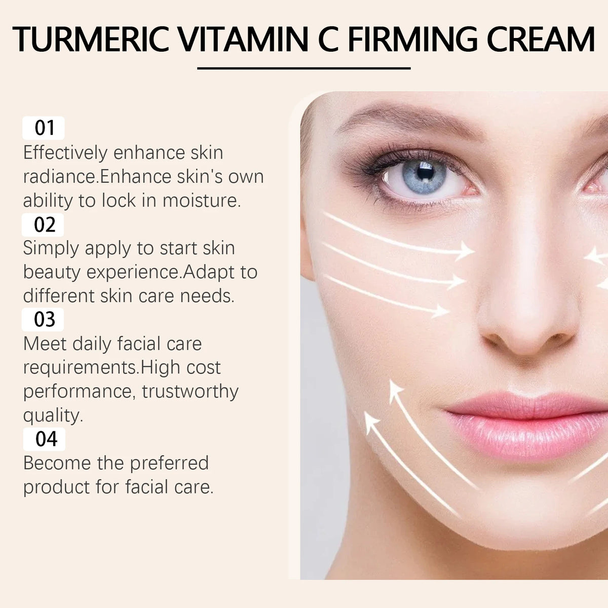 Jaysuing Turmeric Vitamin C Face Cream – Brightening & Firming Brightening Face Cream SWANS
