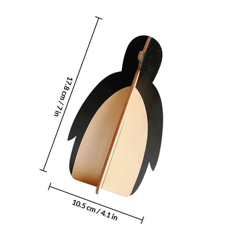Solid Wood Penguin Glasses Holder – Desktop Eyewear Organizer Eyewear Holder Stand SWANS