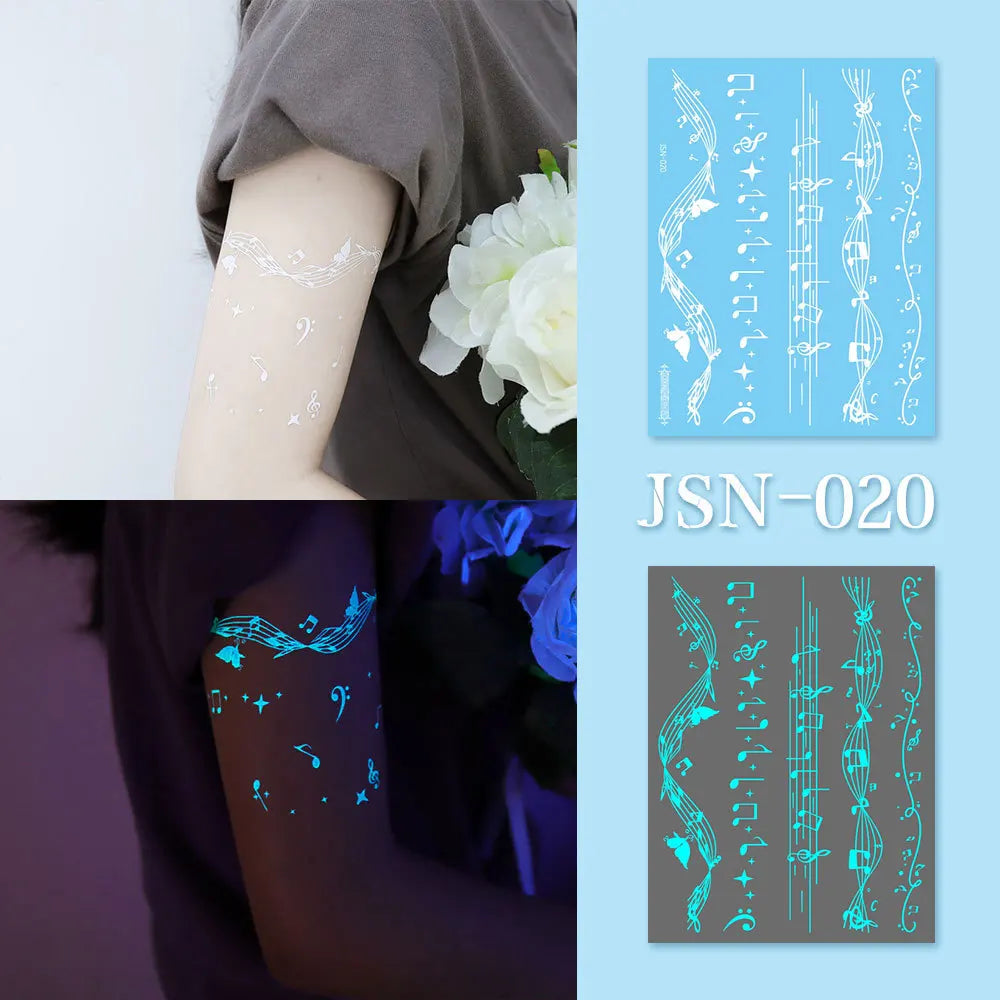 Luminous Glow Temporary Tattoo Stickers – Face, Arm & Body Temporary Tattoo Sticker SWANS 20