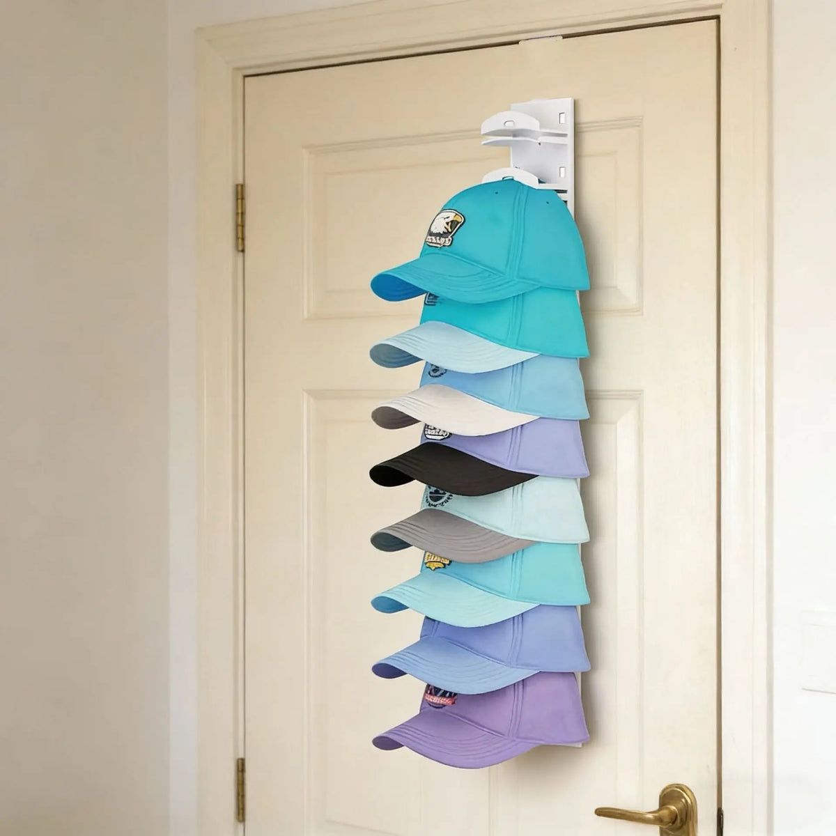 Wall Mounted Hat Rack – Holds 18 Caps | Multi-Layer Shelf Wall Hat Rack SWANS