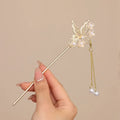 Chinese Tassel Hairpin – Retro Hanfu Step Shake Hair Pin Tassel Hair Pin SWANS Style 4