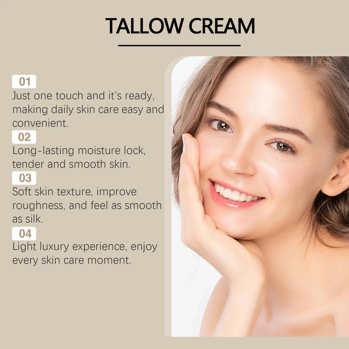WEST MONTH Tallow Face Cream – Firming & Hydrating 56g Face Moisturizer Cream SWANS