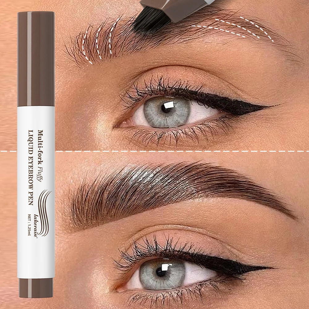 4D Microblading Eyebrow Pen – Waterproof Fork Tip Brow Pencil Eyebrow Pen SWANS