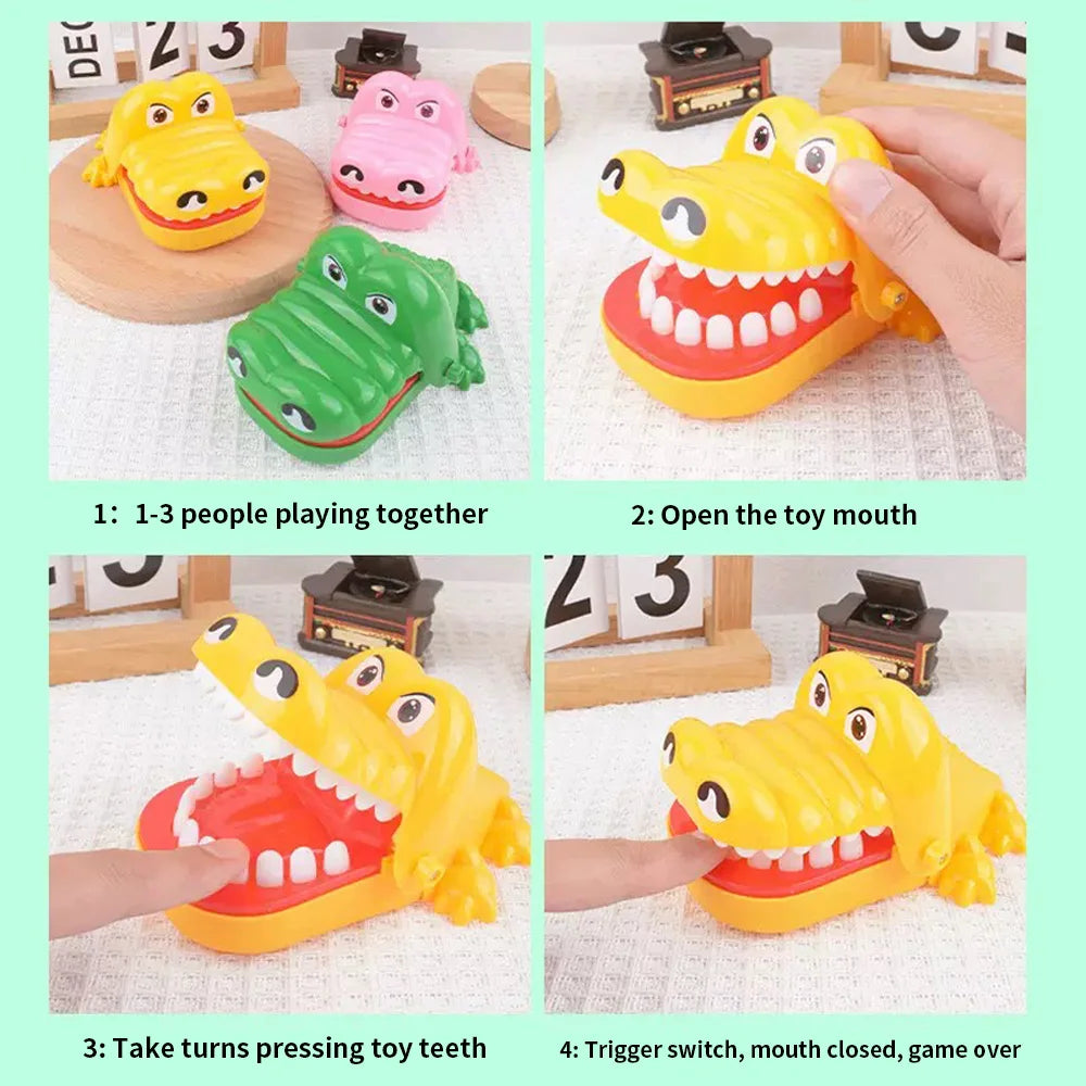 Crocodile Bite Finger Game – Fun Reaction Toy for Kids 6–12 Kids Novelty Game SWANS