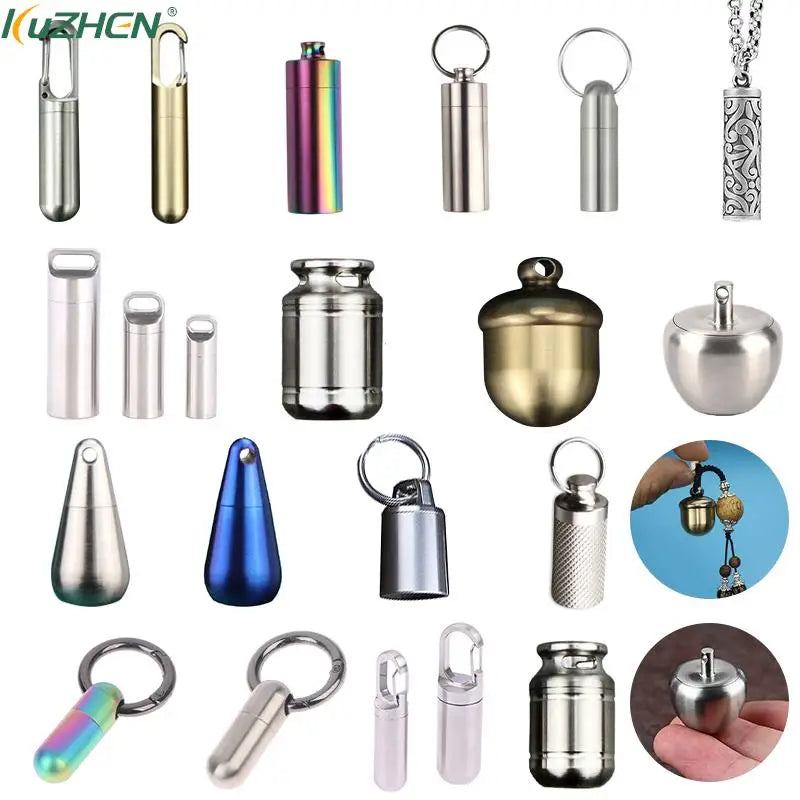 Mini Titanium Waterproof Capsule Pill Case – EDC Travel Capsule Pill Case SWANS