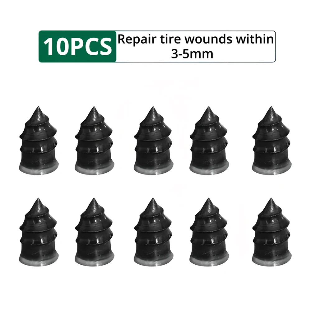 Vacuum Tire Repair Nail Kit 10/30pc – No-Glue Tubeless Fix Tire Repair Kit SWANS Large 10 PCS