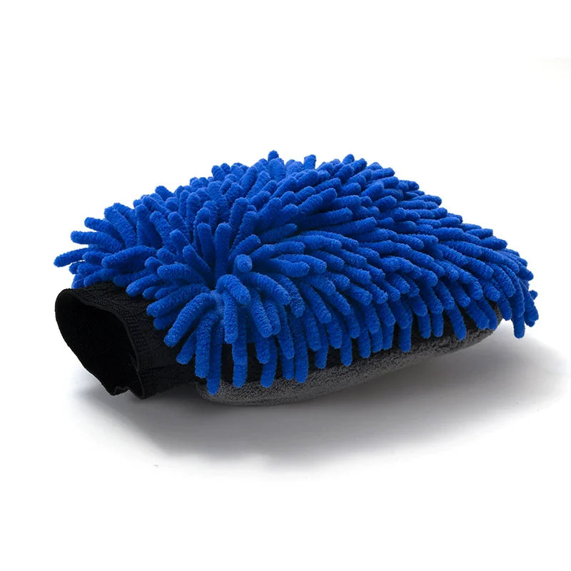 Microfiber Chenille Car Wash Mitt – Waterproof Detailing Glove Car Wash Mitt SWANS B133563 5Pcs