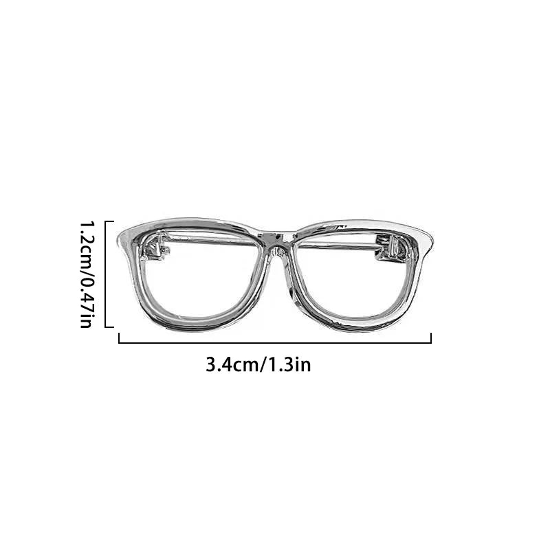 Eyeglasses Lapel Pin – Unisex Alloy Mini Brooch for Suits & Bags Lapel Pin Brooch SWANS
