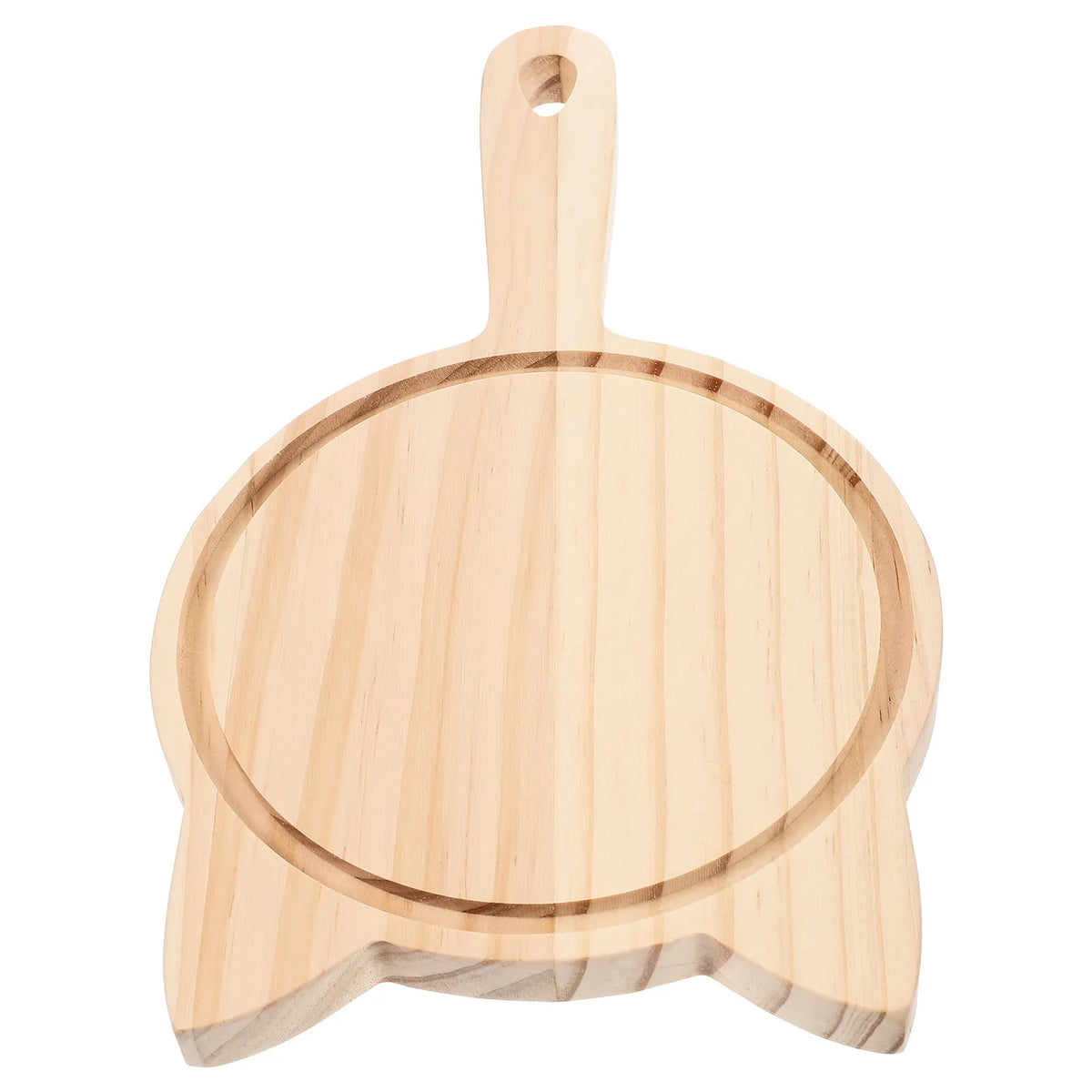 Wood Pizza Paddle Board – Handheld Serving & Cutting Tray Wood Serving Board SWANS