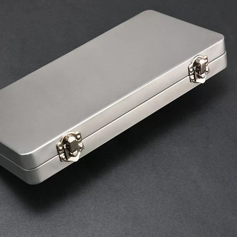 YOVIP Metal Rectangular Storage Box with Lid – S & L Sizes Metal Storage Box SWANS