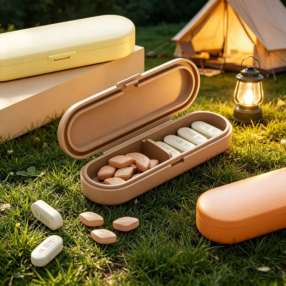 SWANS Waterproof Lightproof Mini Pill Storage Case | Portable Pill Storage Case SWANS