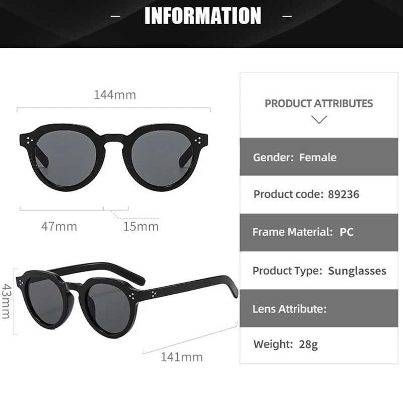 TOYEARN Vintage Rivet Punk Sunglasses UV400 Women Men Punk Sunglasses SWANS