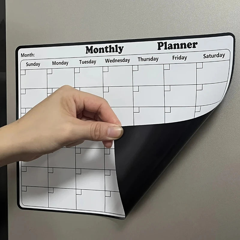 Magnetic Dry Erase Monthly Calendar Planner for Refrigerator Magnetic Calendar Planner SWANS