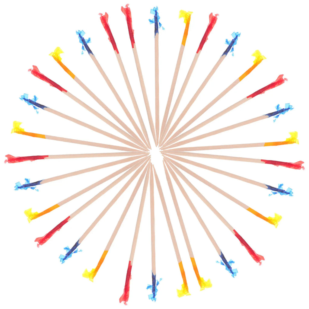2400-Pack Frill Toothpicks – Colorful Cocktail & Fruit Picks Decorative Food Picks SWANS Default Title