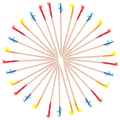 2400-Pack Frill Toothpicks – Colorful Cocktail & Fruit Picks Decorative Food Picks SWANS Default Title