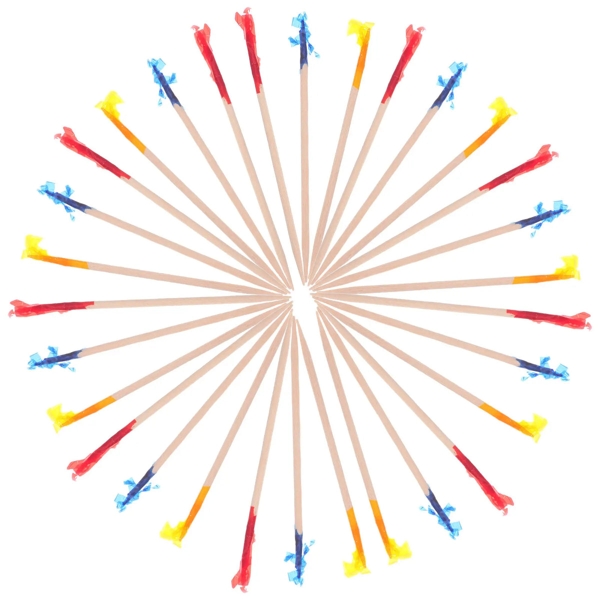 2400-Pack Frill Toothpicks – Colorful Cocktail & Fruit Picks Decorative Food Picks SWANS Default Title