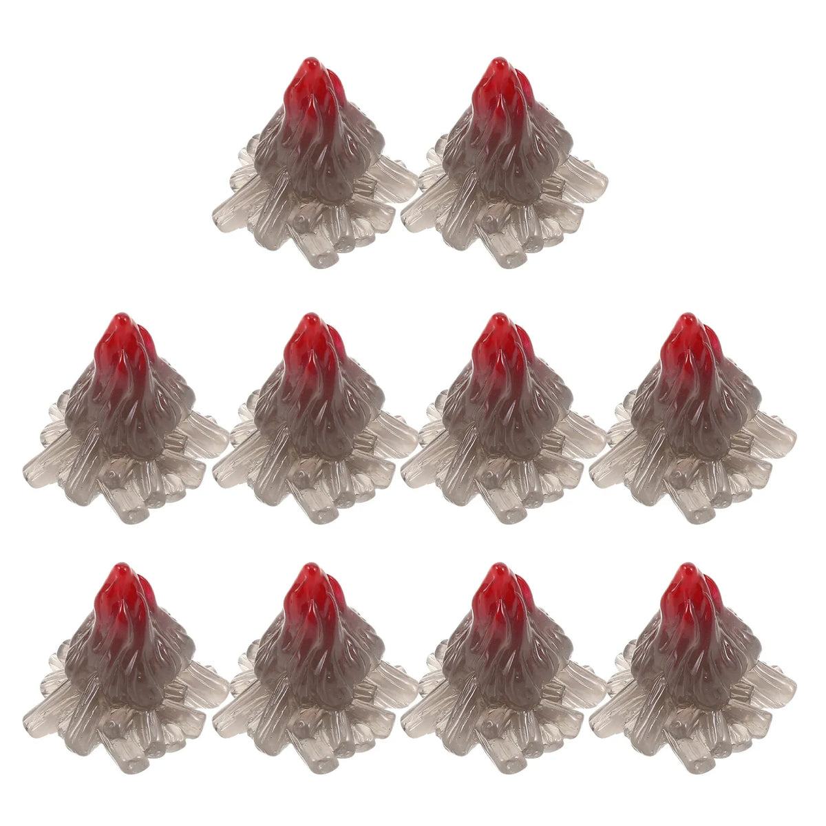 10-Pack Mini Volcano Resin Figurines – Aquarium & Fairy Garden Resin Décor Figurines SWANS Default Title