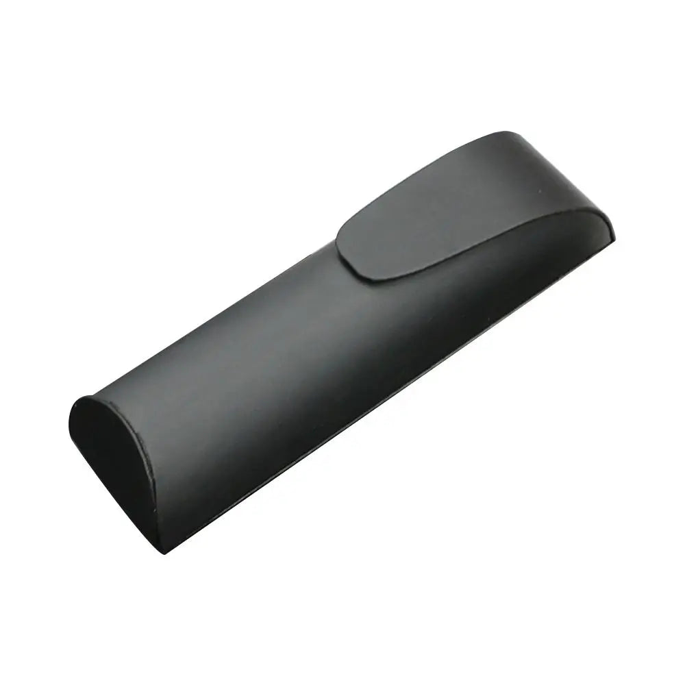 PU Leather Hard Shell Eyeglass Case – Portable Folding Eyeglass Case SWANS Black