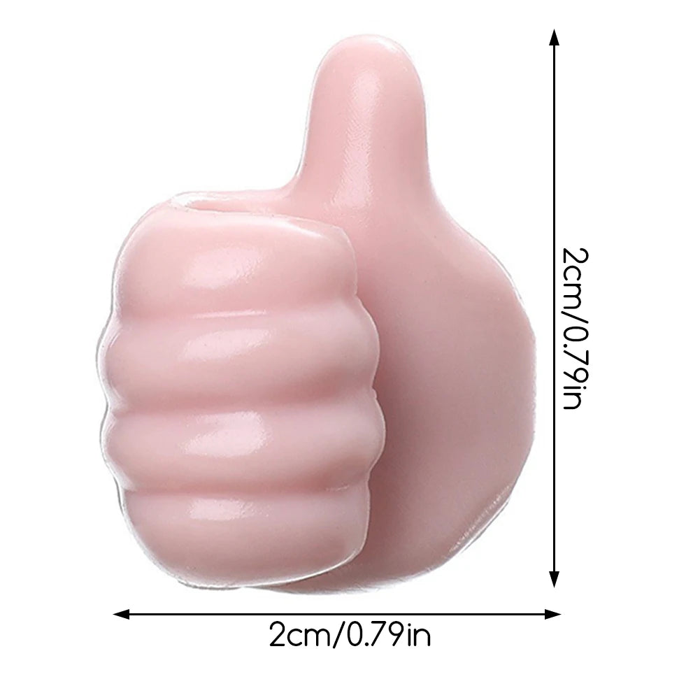 2-Pack Self-Adhesive Thumb Wall Hooks – Cable & Key Organizer Adhesive Wall Hooks SWANS
