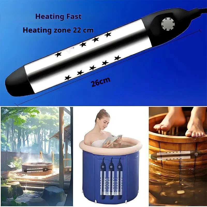 YTYIN 2500W Portable Immersion Water Heater 220V Pool & Bath Immersion Water Heater SWANS
