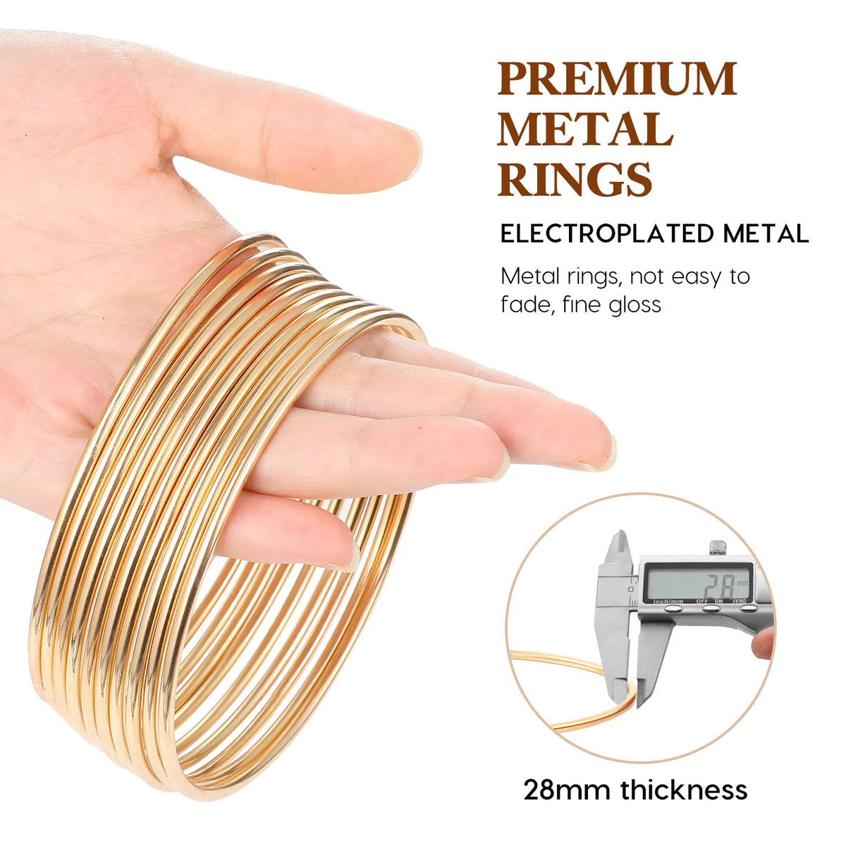 10-Pack Metal Rings for DIY Dreamcatcher & Wreath Making DIY Craft Rings SWANS
