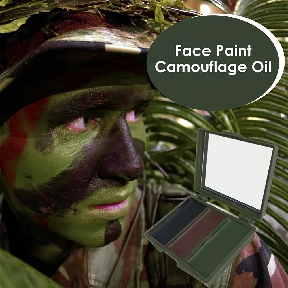 3-Color Camouflage Face Paint Kit – Tactical Outdoor Body Paint Camouflage Face Paint SWANS