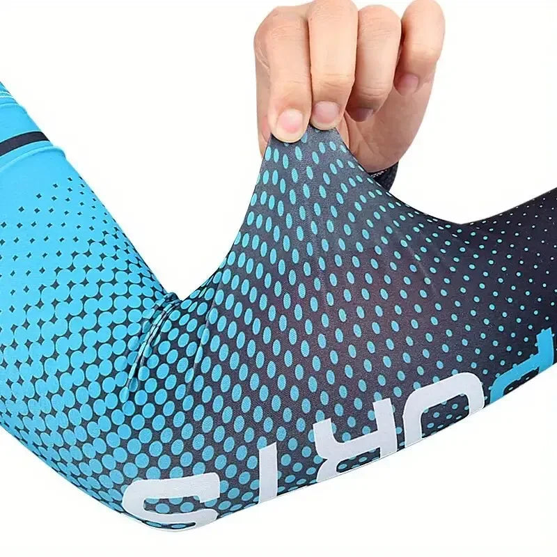 Ice Silk Arm Sleeves UPF 50+ UV Protection – Unisex Cooling UV Arm Sleeves SWANS