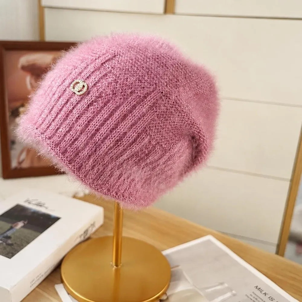 SWANS Soft Knitted Beanie Hat – Unisex Winter Ear Warmer Knitted Beanie Hat SWANS