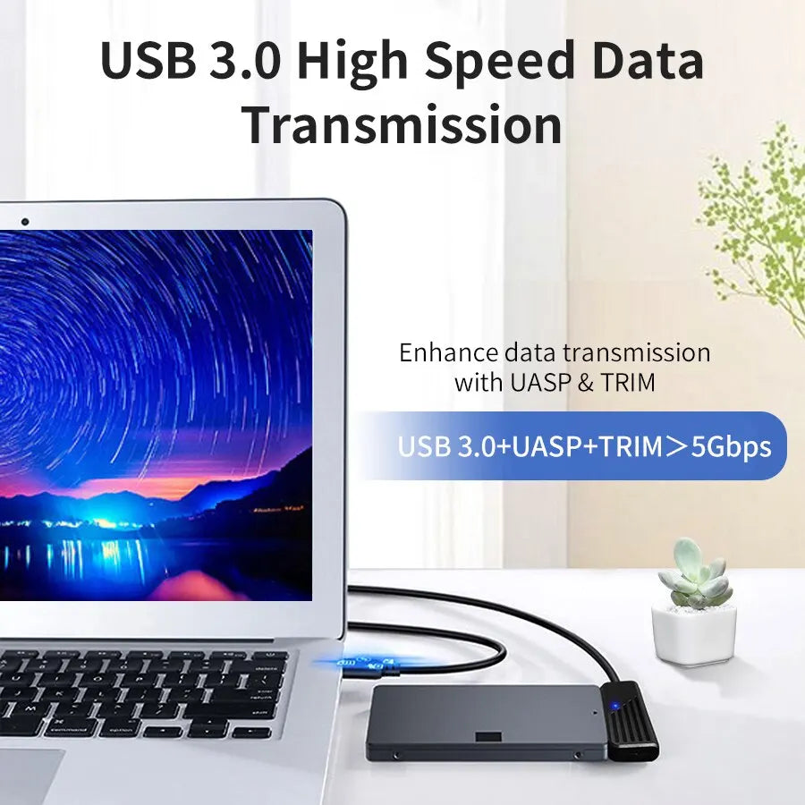 SATA to USB 3.0 / Type-C Adapter for 2.5" HDD & SSD – 5Gbps SATA USB Adapter SWANS