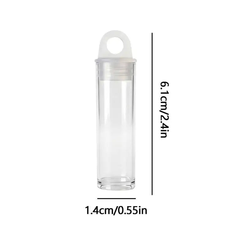 Clear Plastic Storage Tubes with Caps – 10-Pack Bead Organizers Craft Storage Tubes SWANS 4ml