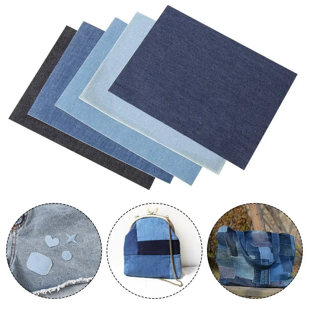 Iron-On & Sew-On Jean Repair Patches – Polyester Denim Clothing Repair Patches SWANS