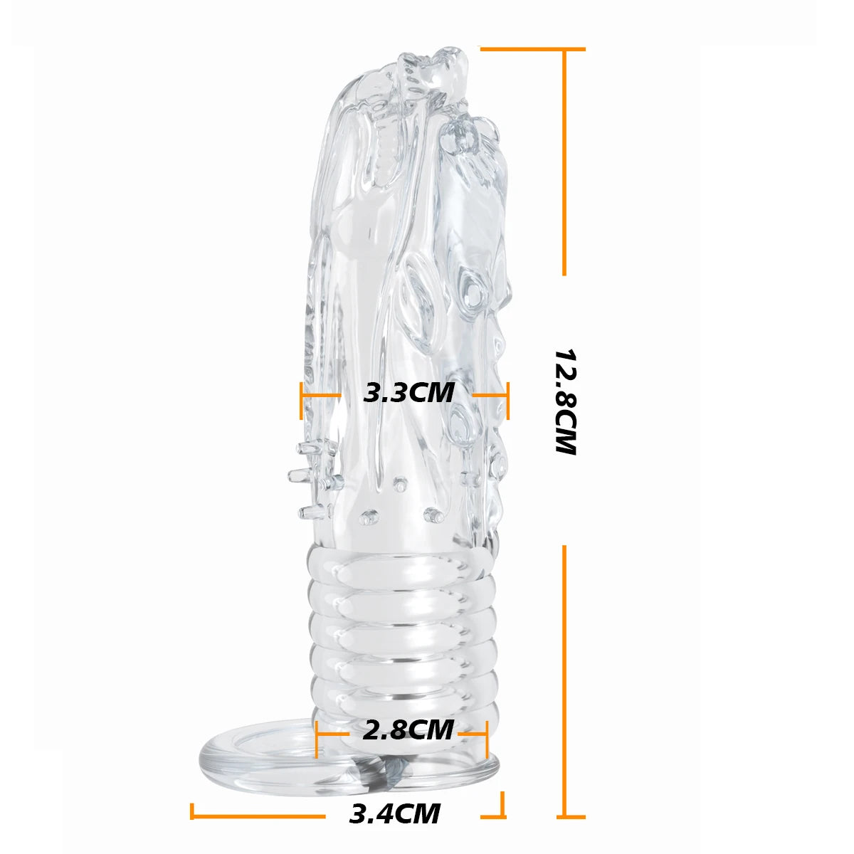 TPE Ribbed Male Extension Sleeve – Reusable Enhancer for Men Male Enhancement Sleeve SWANS lt