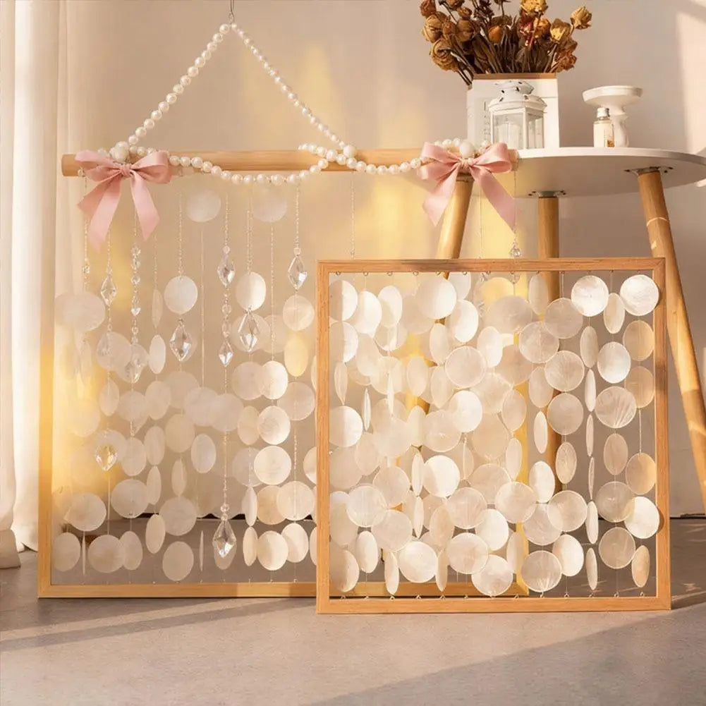 100-Pack Acrylic Capiz Shell Discs – DIY Wind Chimes & Decor DIY Craft Beads SWANS