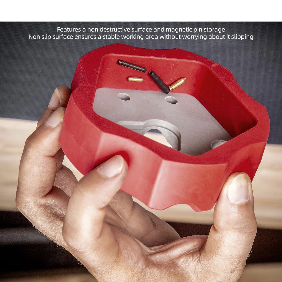 SWANS Plastic Bench Block – Multi-Hole Anti-Slip Work Tool Bench Block Tool SWANS