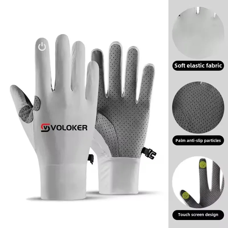 SWANS Ice Silk Cycling Gloves – Touch Screen Sport Gloves Cycling Sport Gloves SWANS Gray L