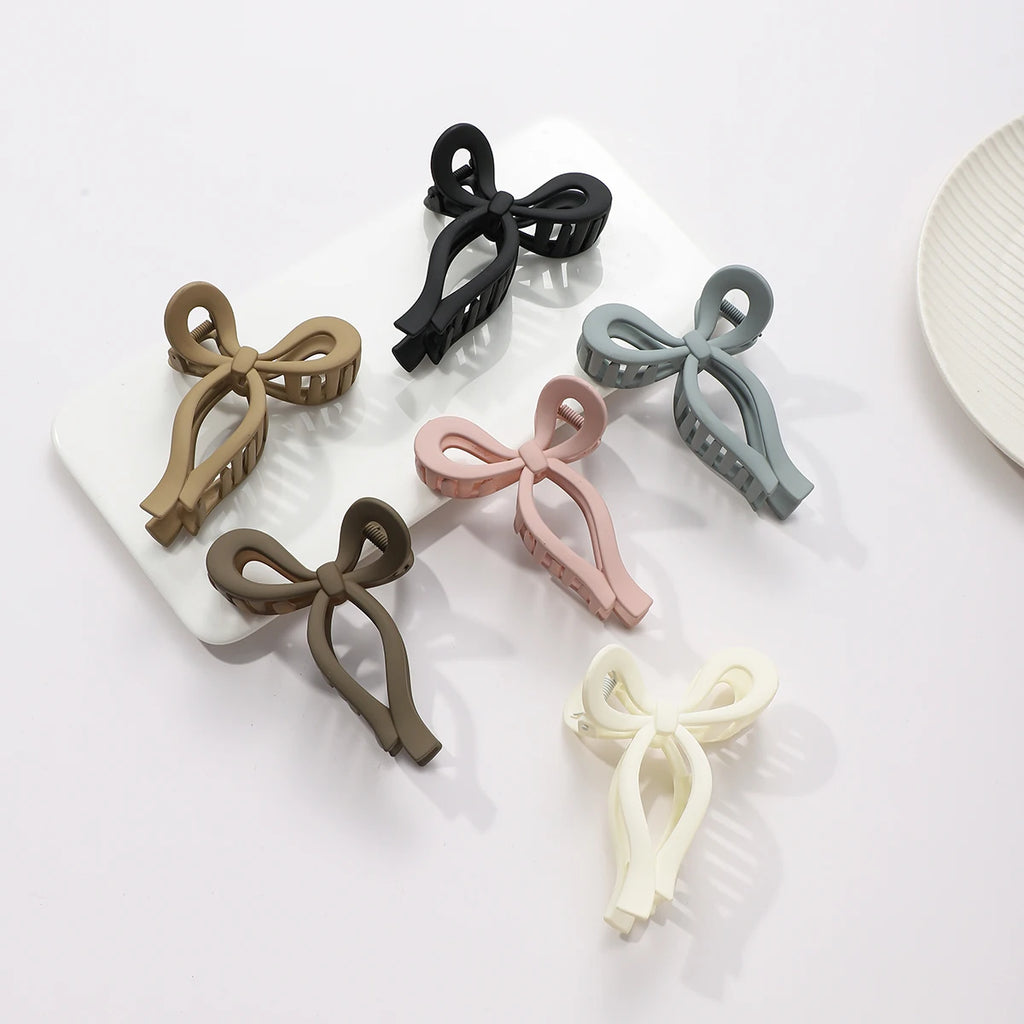 Bow Hair Claw Clip – Acrylic Gradient & Solid Crab Hairpin Hair Claw Clip SWANS